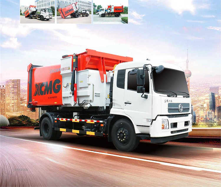 XCMG official new detachable container mini garbage truck with DONGFENG chassis XZJ5120ZXXD5 price